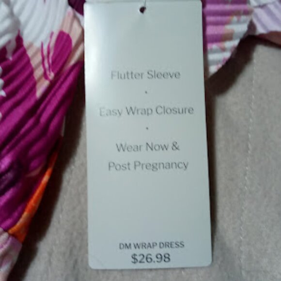DESTINATION MATERNITY Wrap Dress NEW W/Tag - Picture 3 of 10